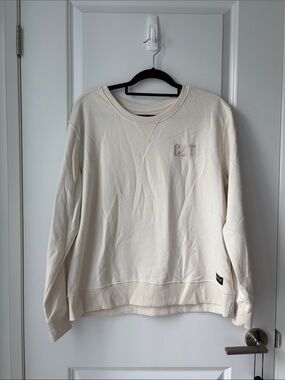 CATerpillar Cream Crewneck Sweater